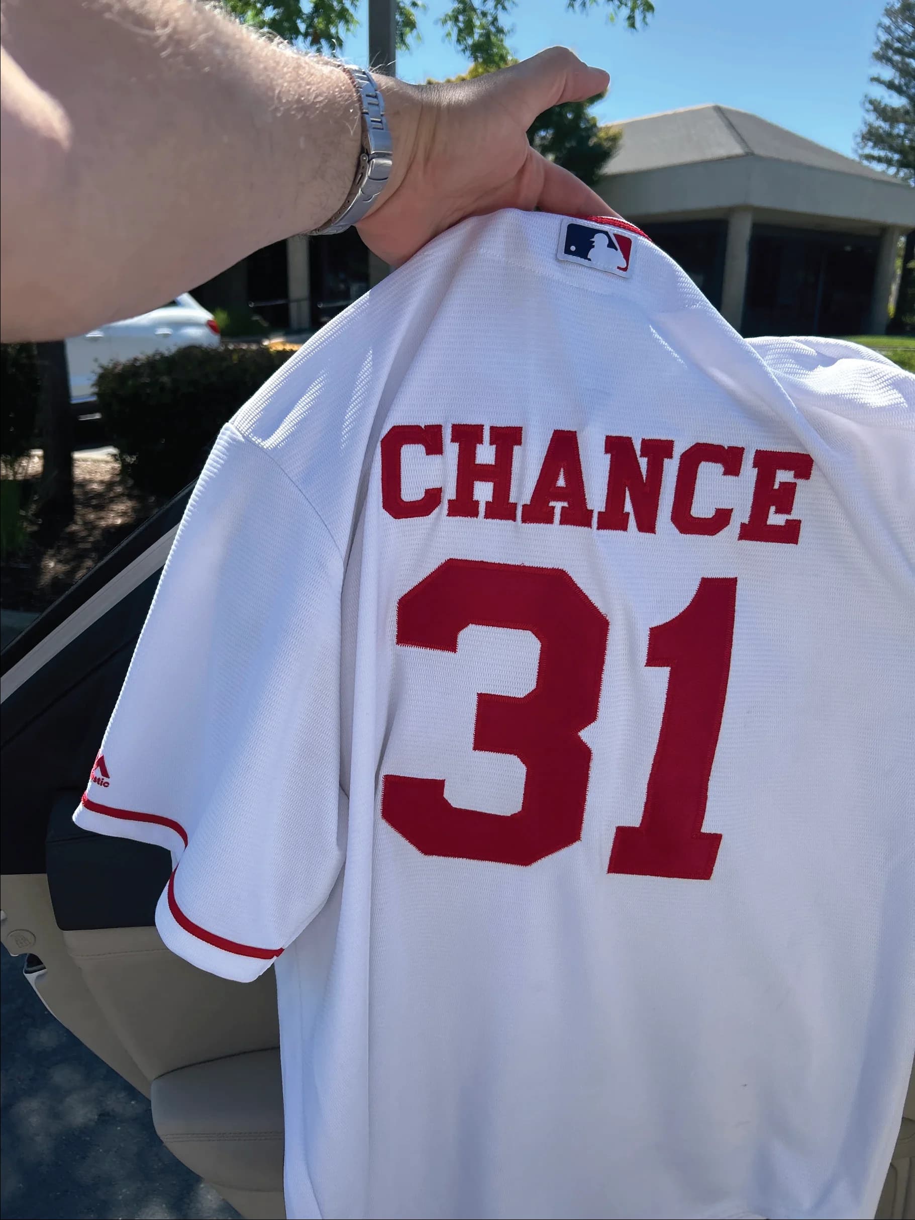 Embroidered team jersey with custom name and number, produced by Inca Threads for a Sacramento sports team.